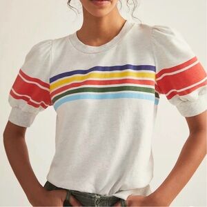 Anthropologie T.La  Vitte Puff Sleeve Top